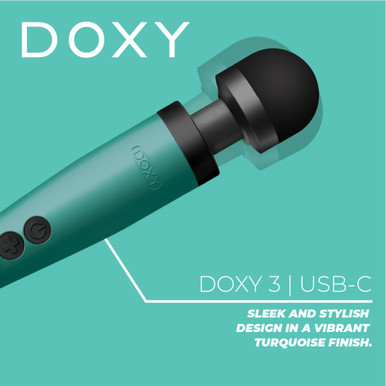 Doxy Wand 3 Turquoise USB Powered - Image 2