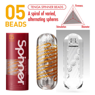 Tenga 05 Beads Spinner Masturbator - Image 2